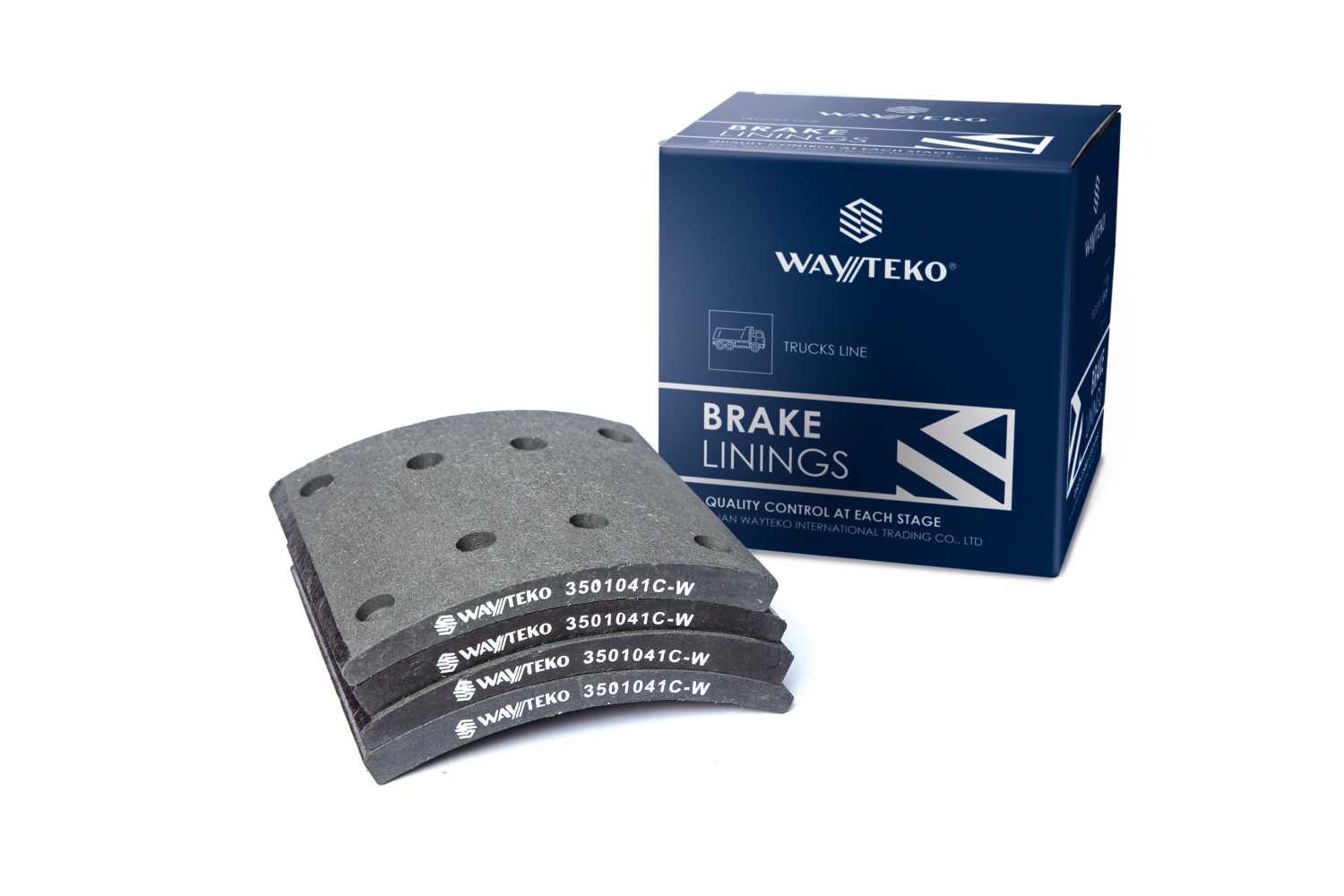 Накладка тормозная задняя (8 отверстий) WAYTEKO PREMIUM